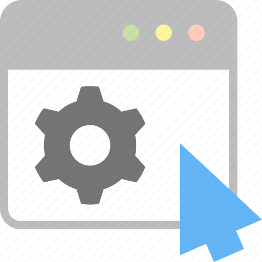Cog, cursor, customize, gear, settings, tuning, window icon - Download on Iconfinder