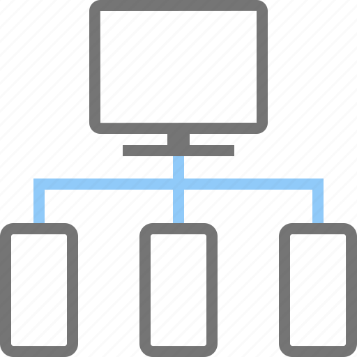 Device, hierarchy, monitor, relation, smartphone, structure icon - Download on Iconfinder