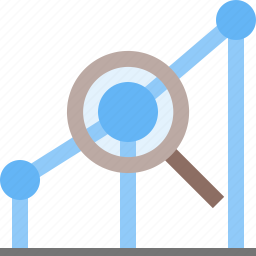 Analytics, chart, glass, loupe, magnifying glass, search engine, seo icon - Download on Iconfinder