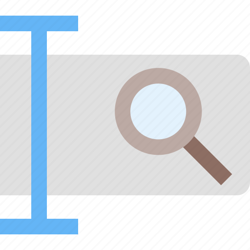 Box, edit, field, input, magnifying glass, search, text icon - Download on Iconfinder