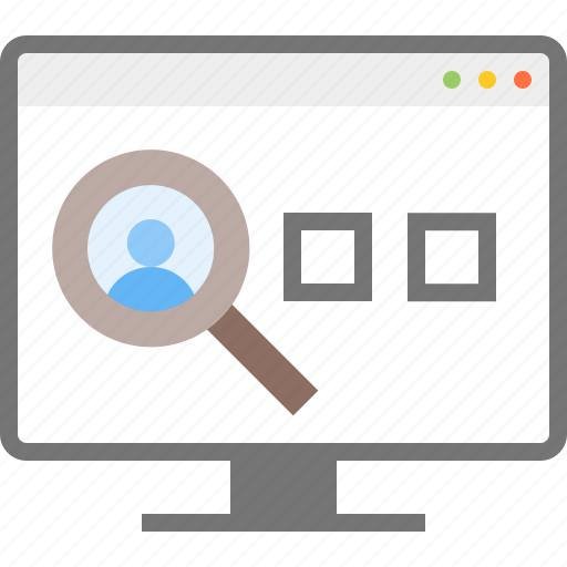 Audience, magnifying glass, optimization, search, target, user, zoom icon - Download on Iconfinder