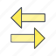 arrows, left right, transfer 