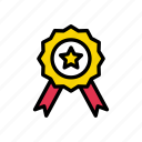 achievement, award, badge, medal, success