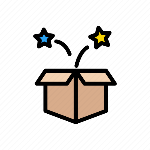 Box, carton, celebration, open, parcel icon - Download on Iconfinder