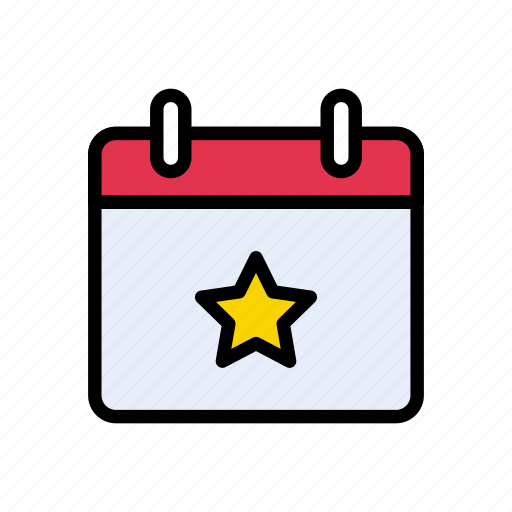 Calendar, date, favorite, month, starred icon - Download on Iconfinder