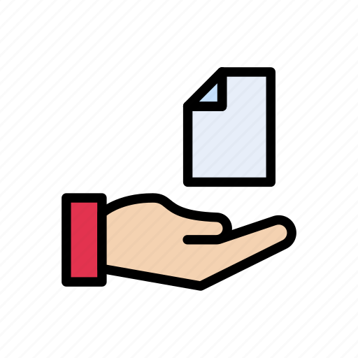 Care, document, file, hand, protection icon - Download on Iconfinder