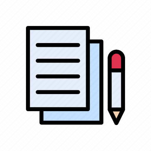Document, edit, pen, pencil, write icon - Download on Iconfinder