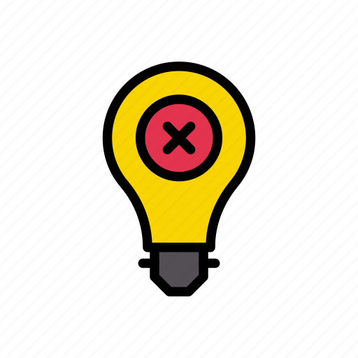 Bulb, cancel, creative, idea, strategy icon - Download on Iconfinder
