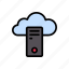 cloud, computer, database, pc, server 