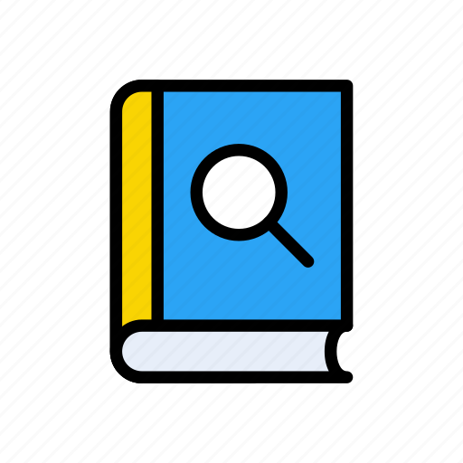 Book, education, magnifier, marketing, search icon - Download on Iconfinder