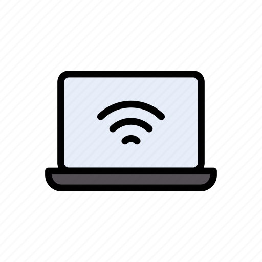 Device, laptop, notebook, wifi, wireless icon - Download on Iconfinder