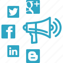 communication, connection, internet marketing, megaphone, online advertising, social media, social media marketing 
