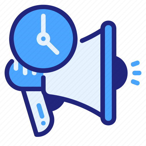 Campaign, time, early, advertisement, promotion, advertising, megaphone icon - Download on Iconfinder