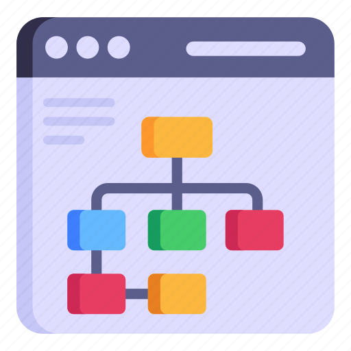 Workflow, flowchart, website flow, algorithm, process map icon - Download on Iconfinder