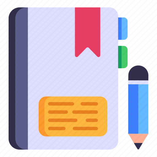 Logbook, diary, notebook, exercise book, book icon - Download on Iconfinder