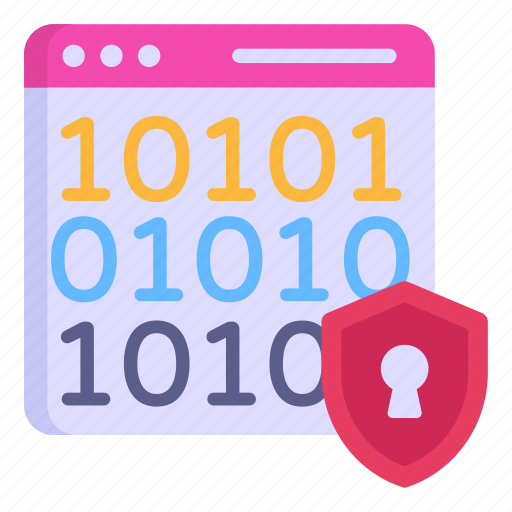 Binary code, web encryption, encoding, website security, source code icon - Download on Iconfinder