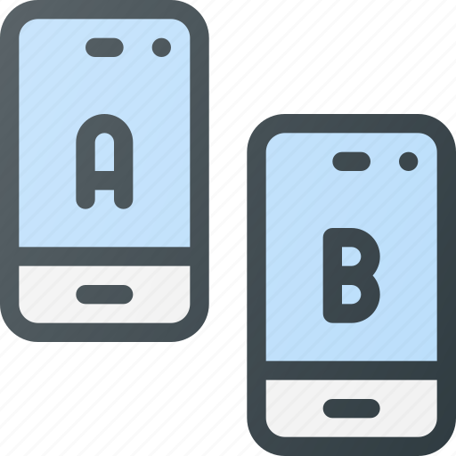 Ab, app, comparing, mobile, split, test, testing icon - Download on Iconfinder