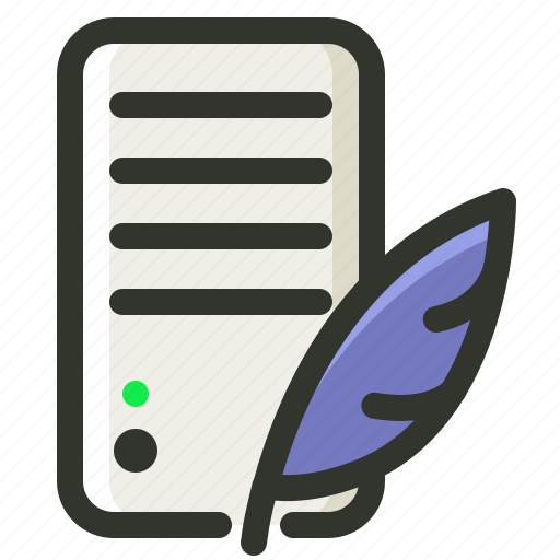 Quill, server, signature icon - Download on Iconfinder