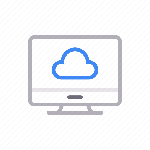 Cloud, online, screen, seo, storage icon - Download on Iconfinder
