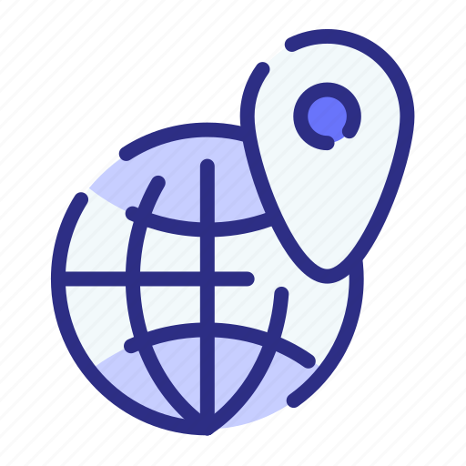 Location, pin, seo, internet, globe icon - Download on Iconfinder