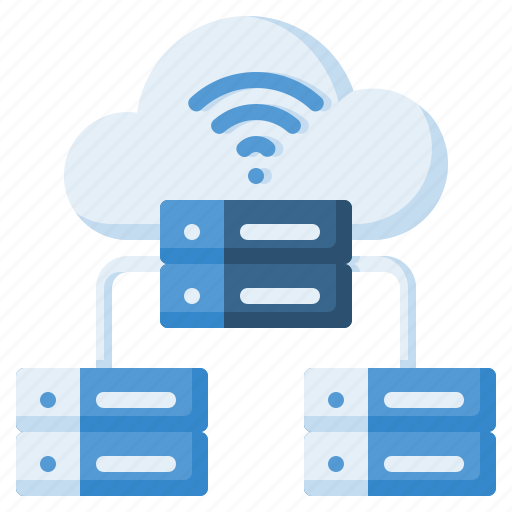 Hosting, database, server, storage, network, cloud icon - Download on Iconfinder