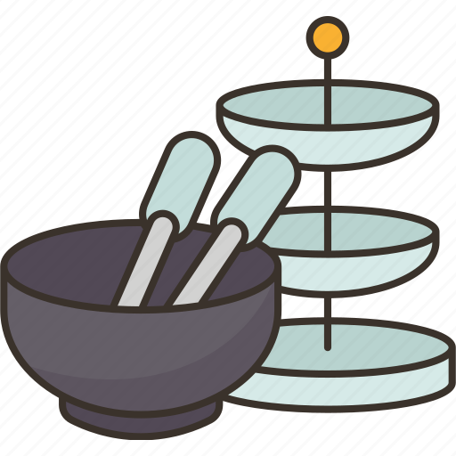 Serve, ware, bowl, plate, tiered icon - Download on Iconfinder