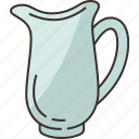 water, pitcher, carafe, jug, glass