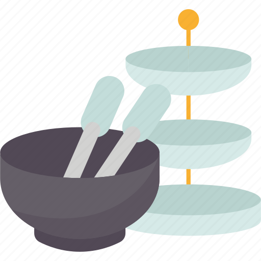 Serve, ware, bowl, plate, tiered icon - Download on Iconfinder