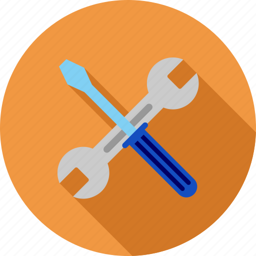 Wrench, options, application tools, control center, desktop settings, system configuration, transmission gears icon - Download on Iconfinder