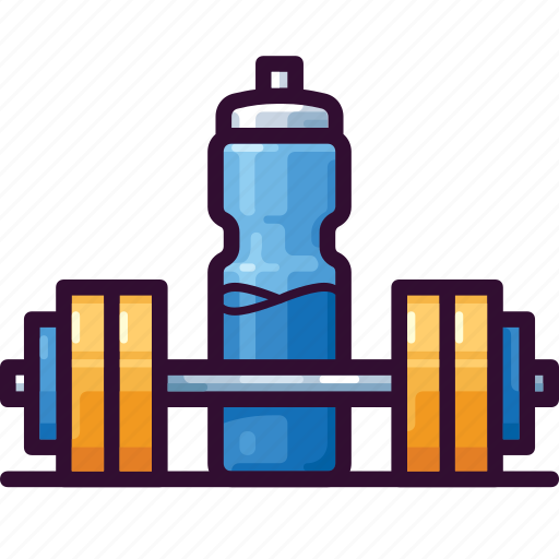 Bottle, drink, dumbbell, fitness, gym, sport icon - Download on Iconfinder
