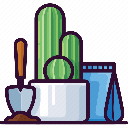 Cactus, green, nature, plant, shovel, soil icon - Download on Iconfinder