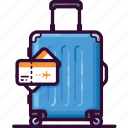 bag, baggage, luggage, ticket, tourism, travel