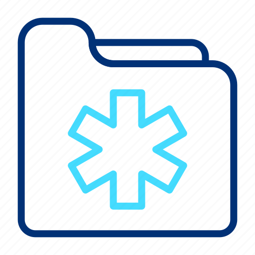 Folder, medical, history, health, care, record, hospital icon - Download on Iconfinder
