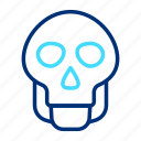 skull, halloween, happy, party, death, head, skeleton, horror