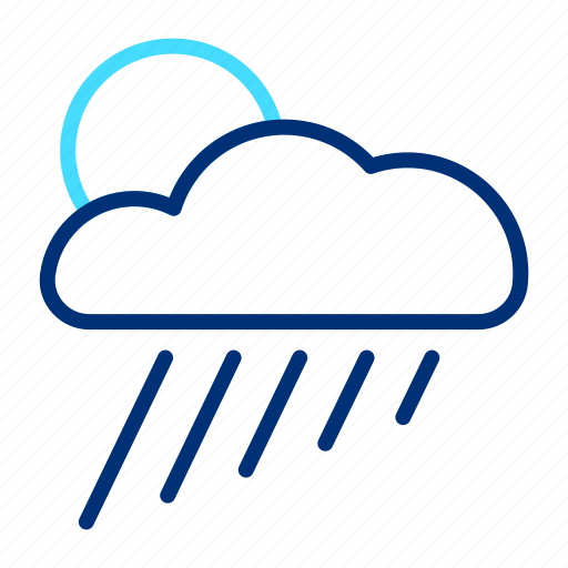 Rain, cloud, sun, weather, summer, sunlight, sunshine icon - Download on Iconfinder