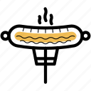 bratwurst, hot dog, meat, sausage, salami, barbecue, food