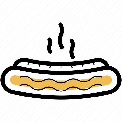 Hot dog, food, barbecue, sausage, hot, meal, meat icon - Download on Iconfinder