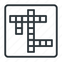 crossword, puzzle, word, game, cross, square, leisure, background 