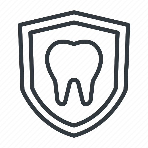 Tooth, dental, dentist, protection, healthy, shield, care icon - Download on Iconfinder