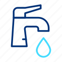 tap, water, drop, faucet, isolated, drip, save, flow