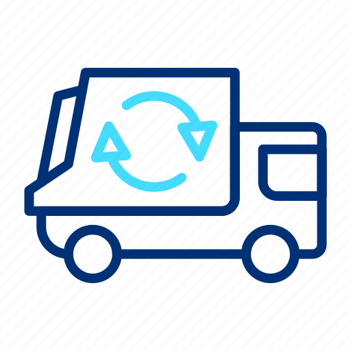 Garbage, truck, rubbish, trash, waste, transportation, vehicle icon - Download on Iconfinder