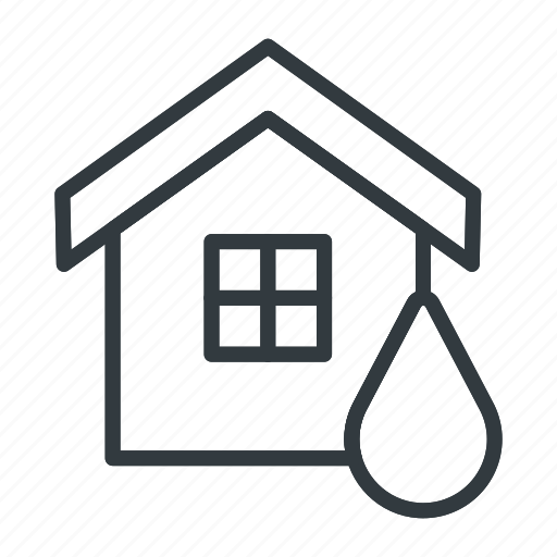 House, home, water, flood, disaster, insurance, shield icon - Download on Iconfinder