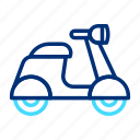 scooter, motorbike, motorcycle, vehicle, bike, motor, transportation, transport