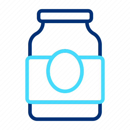 Food, jam, jar, bottle, package, sweet, glass icon - Download on Iconfinder
