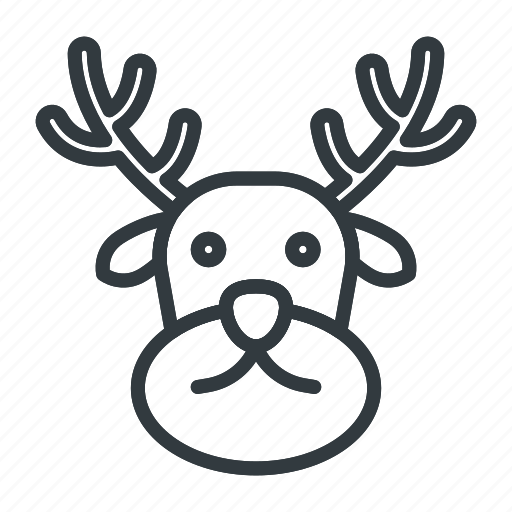 Reindeer, animal, deer, antler, isolated, nature, wild icon - Download on Iconfinder