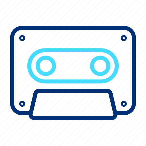 Cassette, audio, music, play, retro, player, stereo icon - Download on Iconfinder
