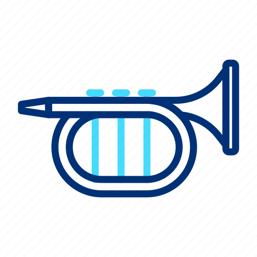 Trumpet, music, instrument, sound, medieval, flag, fife icon - Download on Iconfinder