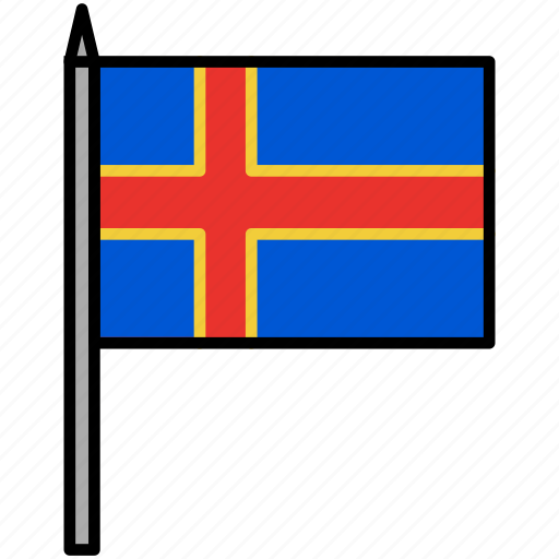 Aland, country, flag, international, nation icon - Download on Iconfinder