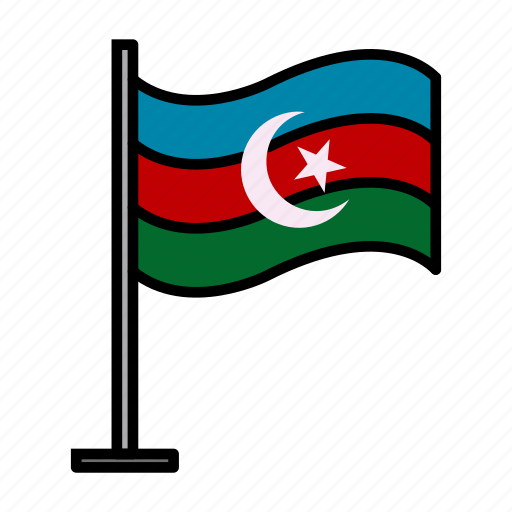 Azerbaijan, country, flag, international, nation icon - Download on Iconfinder