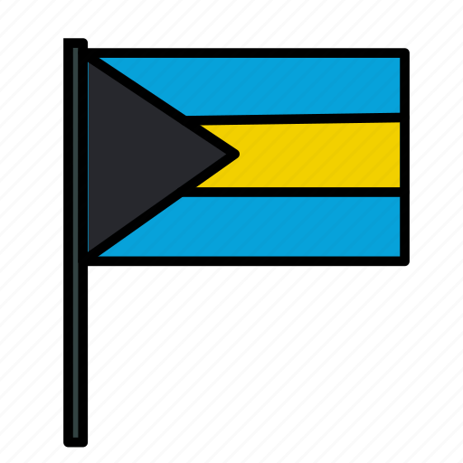 Bahamas, country, flag, international, nation icon - Download on Iconfinder